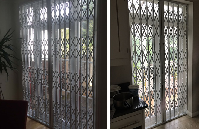 RSG1000 patio door grilles securing homes in SW London.
