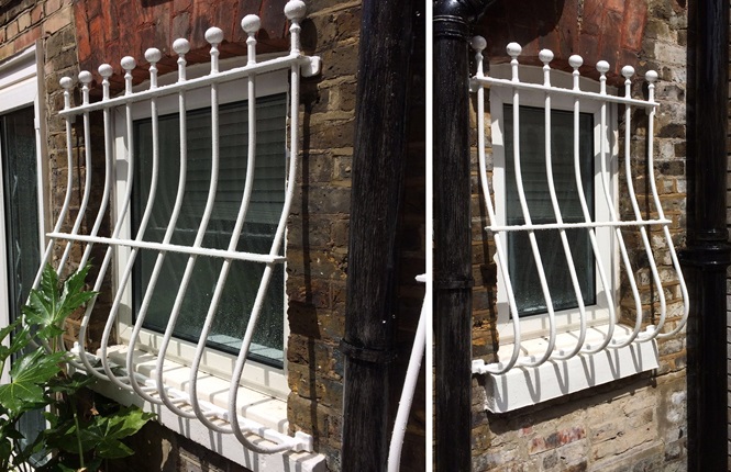 RSG2000 security window bars fitted to a domestic property in West Hampstead, NW London.