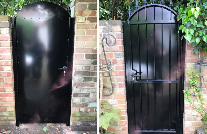 RSG3000 security garden gate installed to a residence in Middlesex.