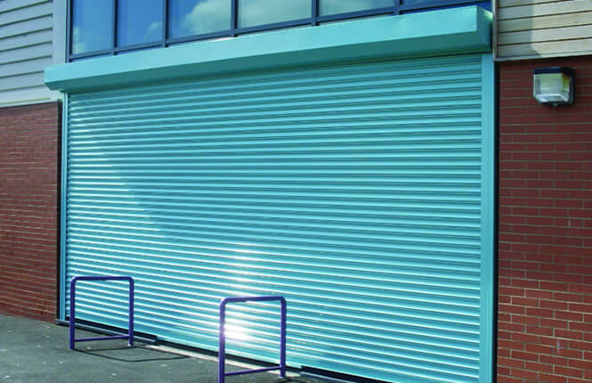 RSG5000 security roller shutter installed on office and workshop unit in Middlesex.