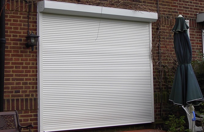 RSG5100 security roller shutter fitted to a residential area in Debden.