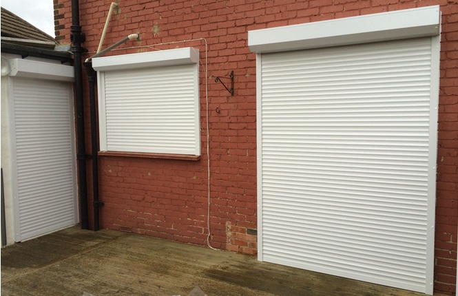 RSG5100 security shutters protecting a residential property in London.