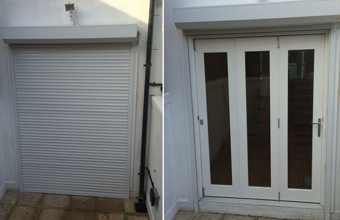 RSG5100 security roller shutter installed to a residence in Harrow.