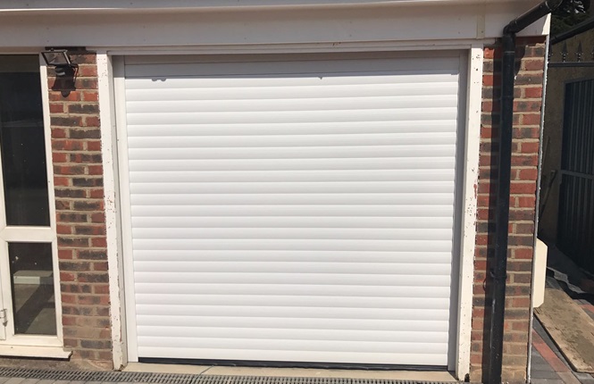 RSG7000 garage door shutter installed to a domestic property in Sutton.