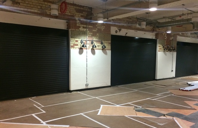 RSG7000 garage door shutters fitted to Kennington Park offices in Central London.