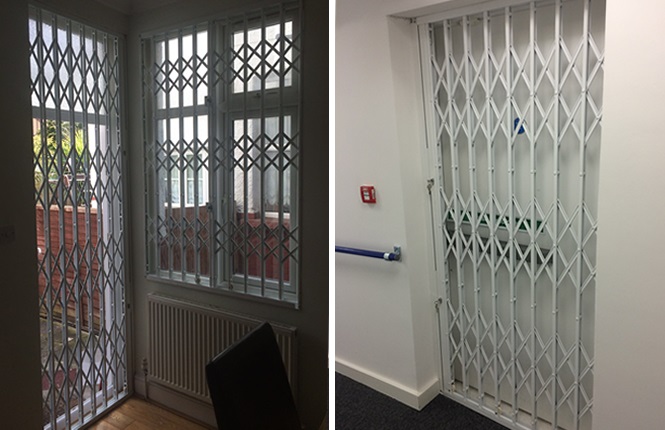 RSG1000 security door grilles fitted in London.