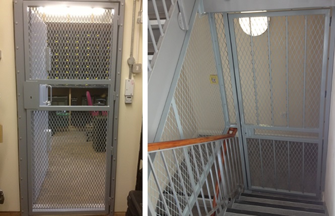 RSG3000 security mesh gates on industrial applications.